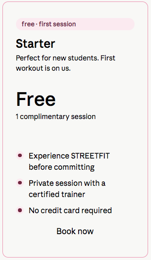 Pricing Tiles - Starter Subscription